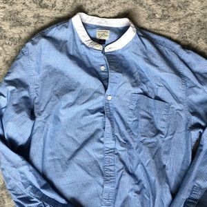 J. Crew Band Collar Shirt